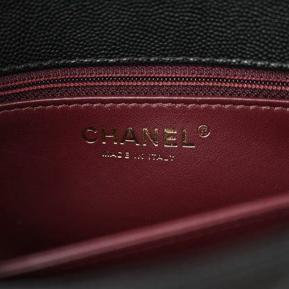 Chanel Caviar Quilted Mini Coco Handle Flap Black 6 of 10