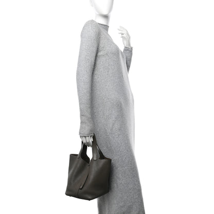 Hermes Taurillon Clemence Picotin Lock 22 MM Etain 1 of 9
