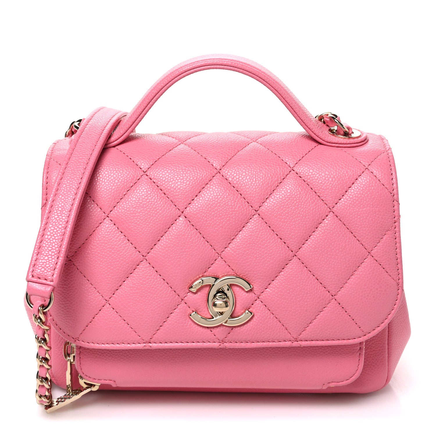 Chanel Caviar Quilted Small Business Affinity Flap Pink 1 of 10