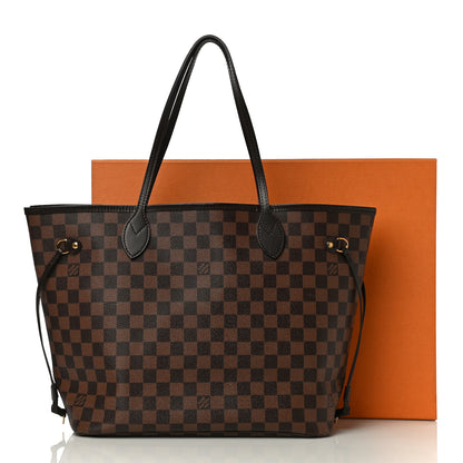 Louis Vuitton Damier Ebene Neo Neverfull MM Rose Ballerine 12 of 13