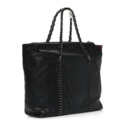 Chanel Smooth Calfskin Luxe Ligne Tote Black 2 of 14