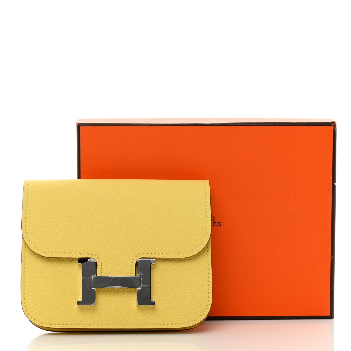 Epsom Constance Slim Wallet Jaune Poussin
