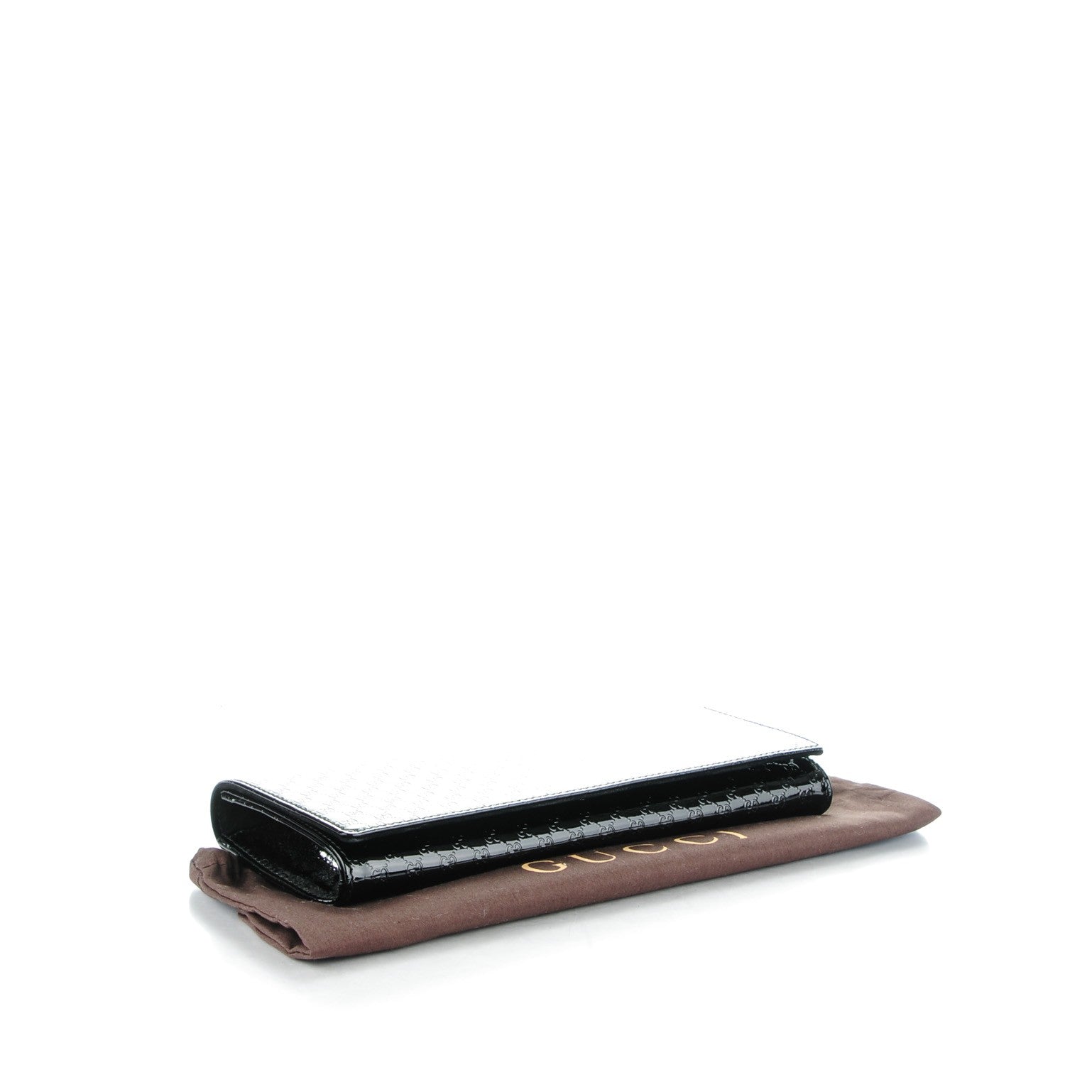 Gucci Patent Microguccissima Small Broadway Clutch Black 4 of 7