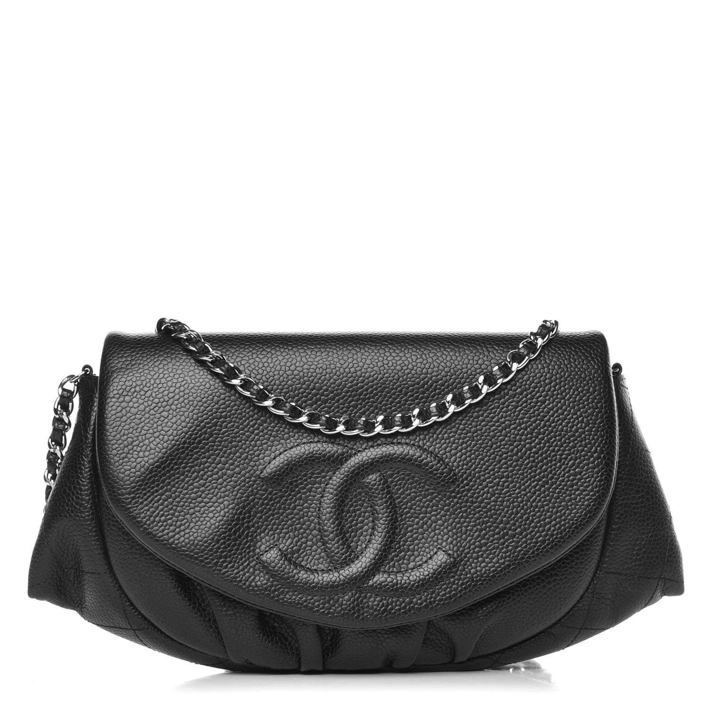 Caviar Half Moon Wallet On Chain WOC Black