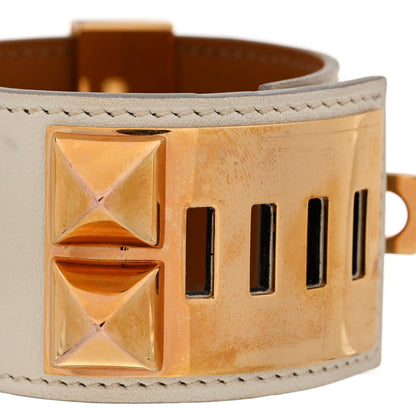 Hermes Swift Collier de Chien CDC Bracelet T2 Craie 7 of 8