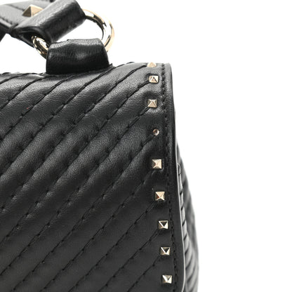 Valentino Garavani Lambskin ZiggyStud Rockstud Convertible Crossbody Belt Bag Black 10 of 10