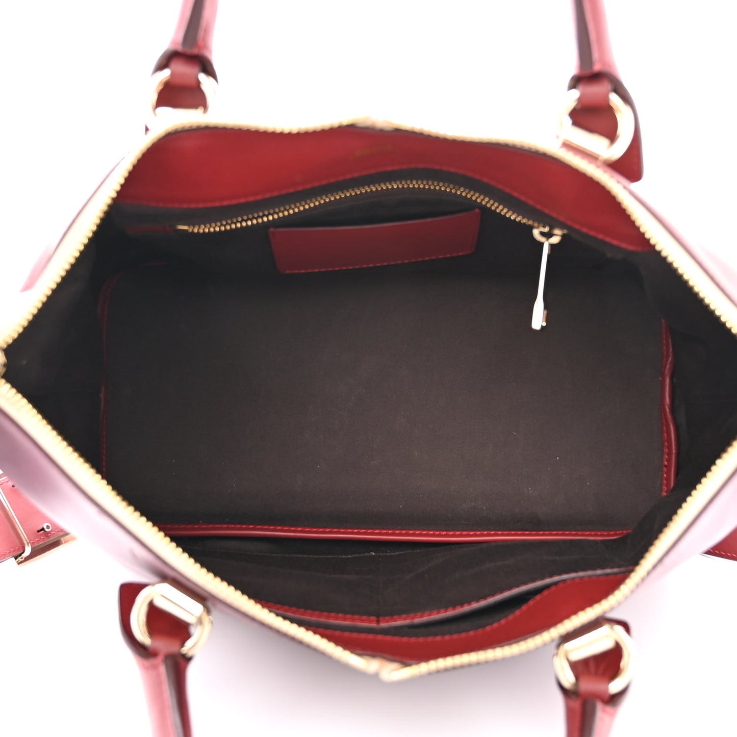 Smooth Calfskin Medium Baylee Tote Crimson Fig
