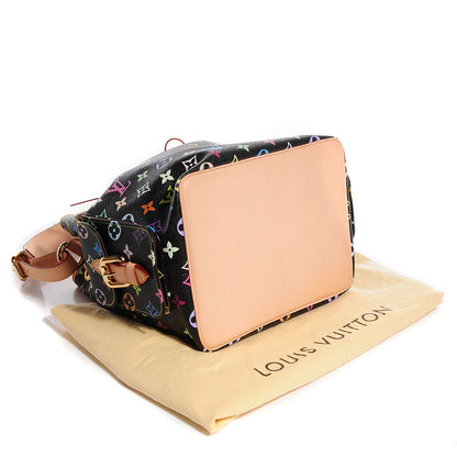 Louis Vuitton Monogram Multicolor Petit Noe Black 4 of 7