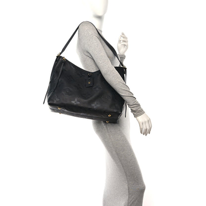 Louis Vuitton Empreinte Monogram Giant CarryAll MM Black 2 of 9