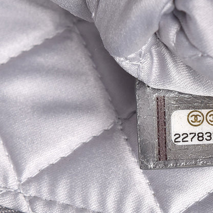 Chanel Metallic Aged Calfskin Quilted Medium Document Portfolio Holder Silver 7 of 8