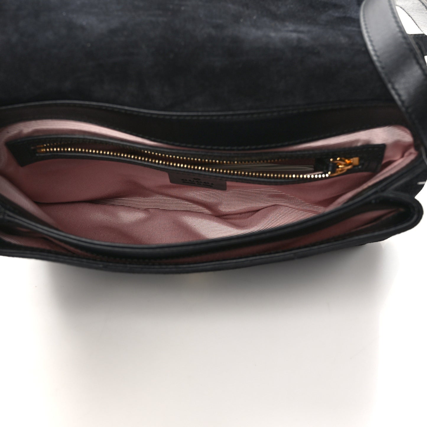Suede Medium Arli Flap Shoulder Bag Black