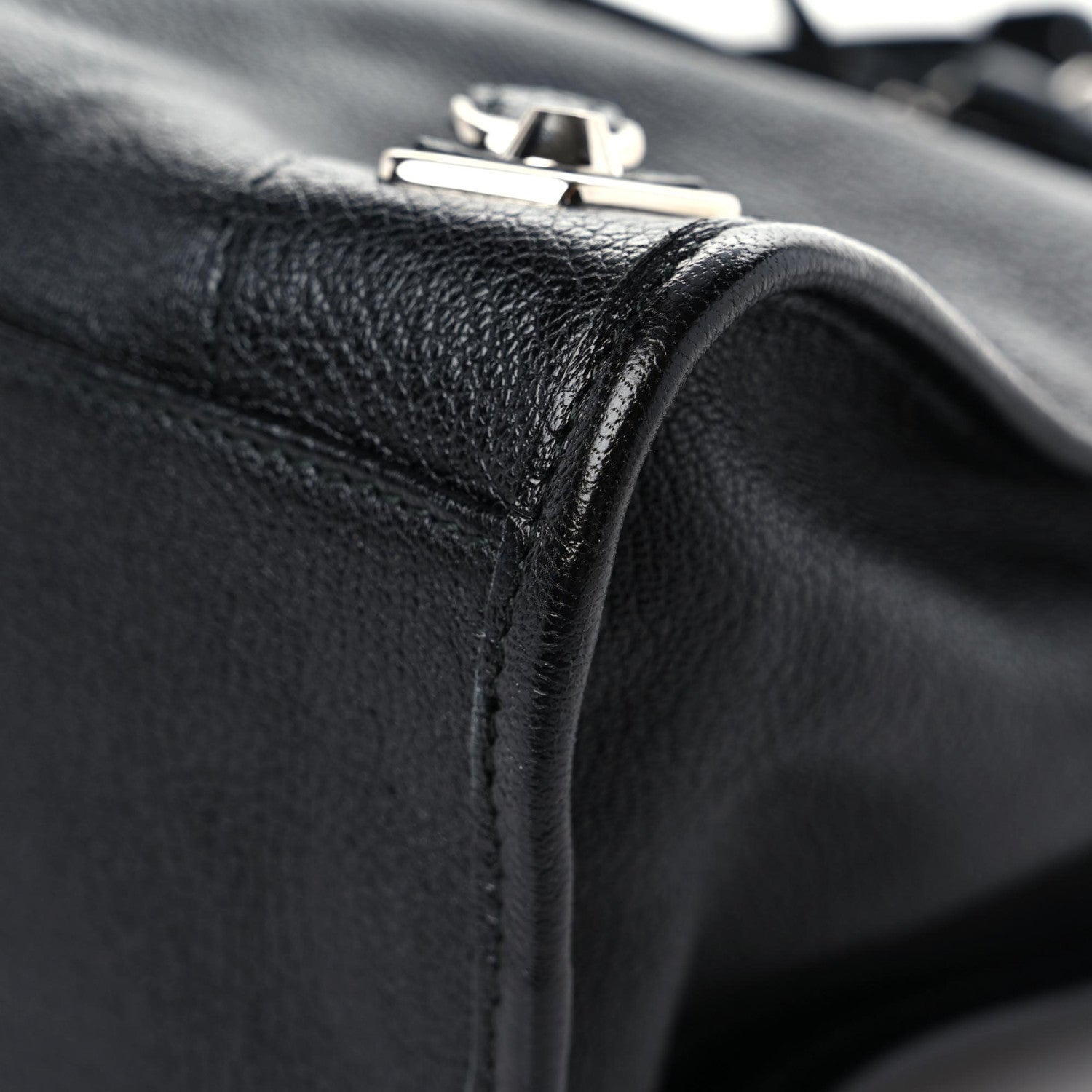 Balenciaga Chevre Silver Metallic Edge Hardware City Black 6 of 13