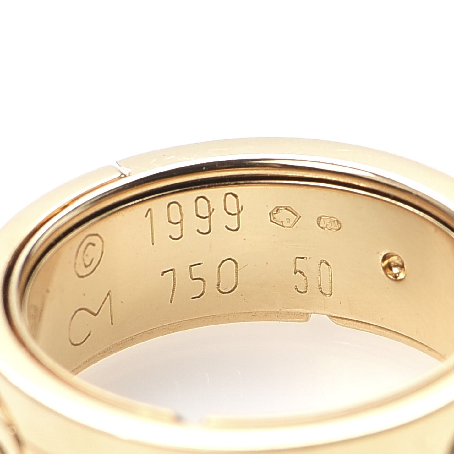 18K Yellow Gold 7mm Astro LOVE Ring 50 5.25