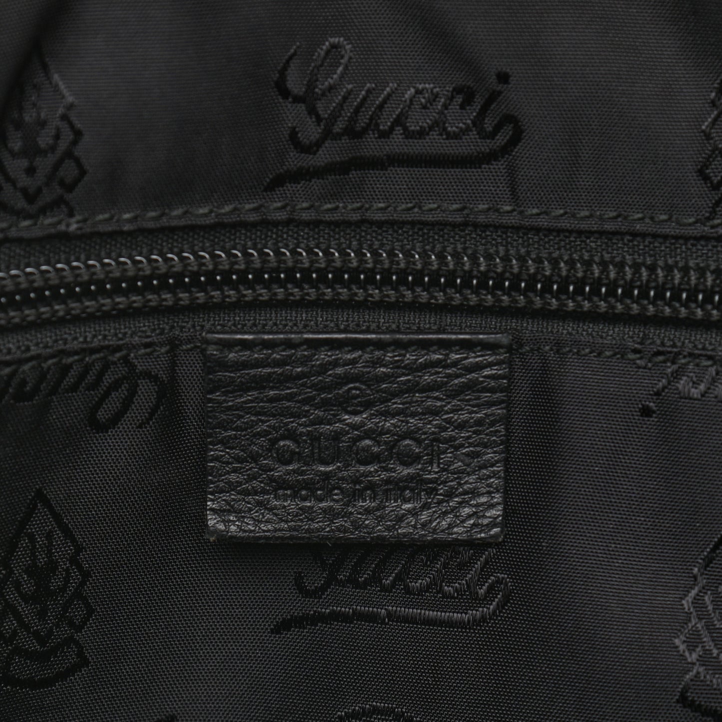 Guccissima Medium Flap Messenger Bag Black