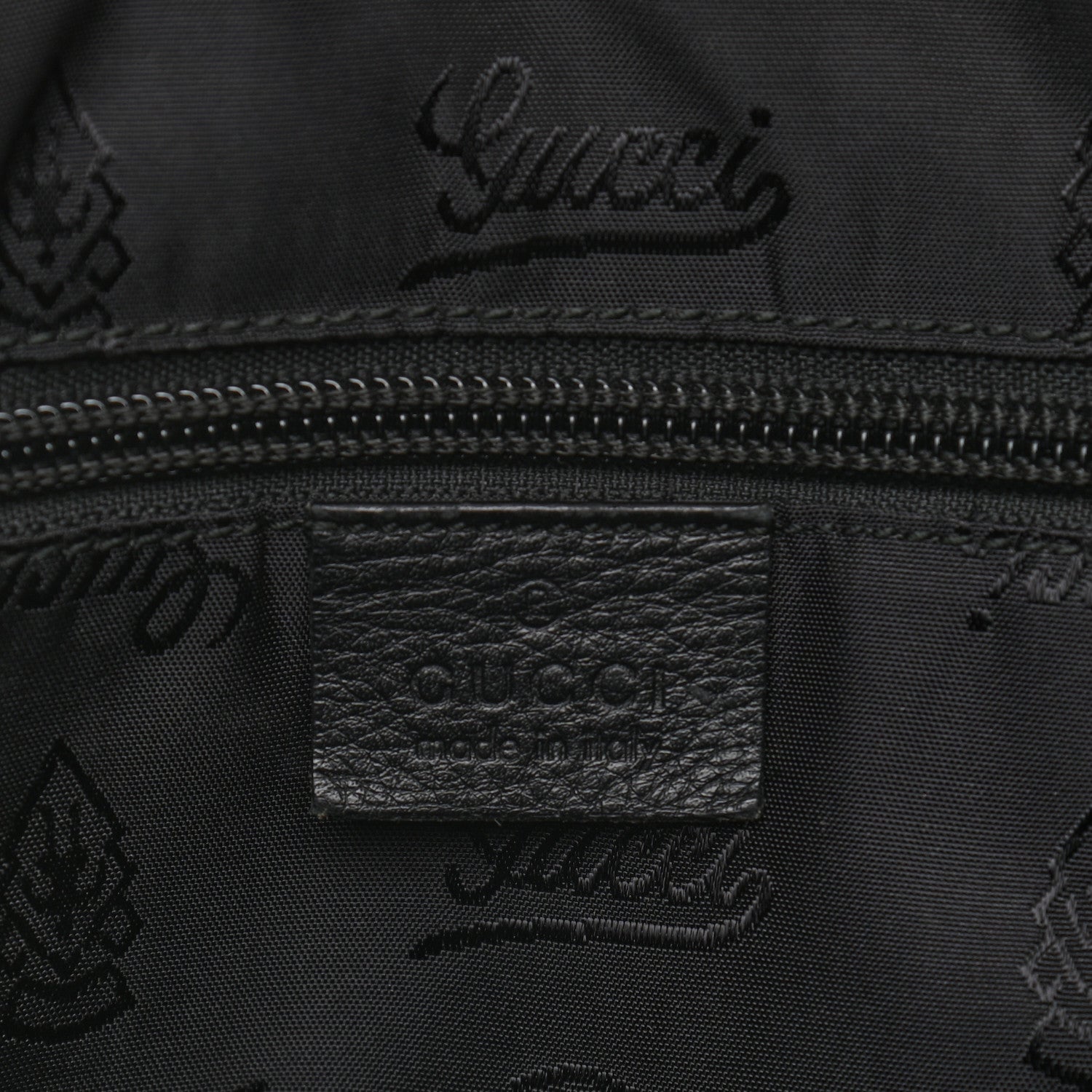 Gucci Guccissima Medium Flap Messenger Bag Black 6 of 14