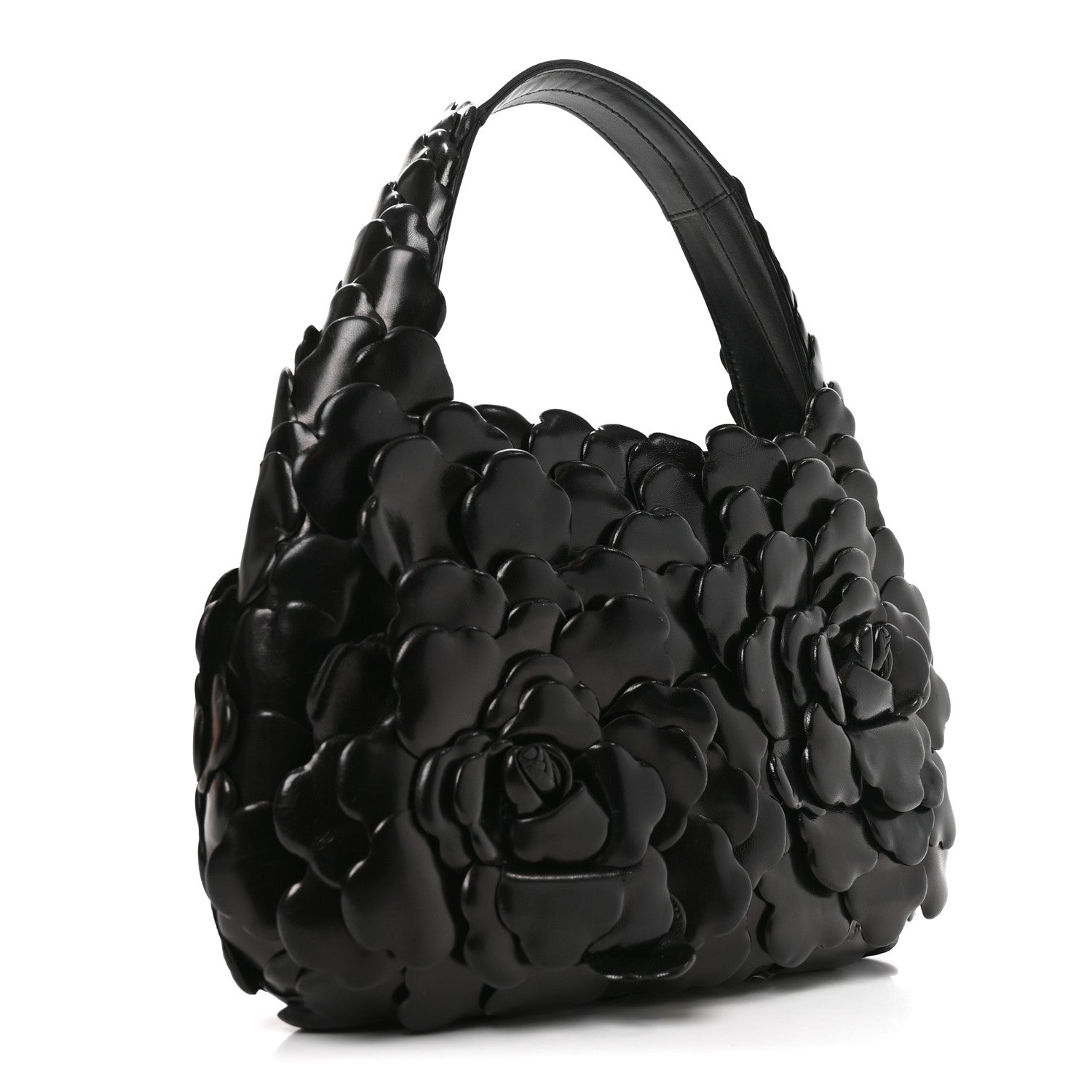 Valentino Garavani Nappa Atelier 03 Rose Edition Small Hobo Black 2 of 8