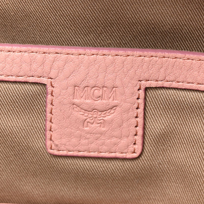 MCM Calfskin Ottomar Monogram Small Backpack Pink 6 of 9