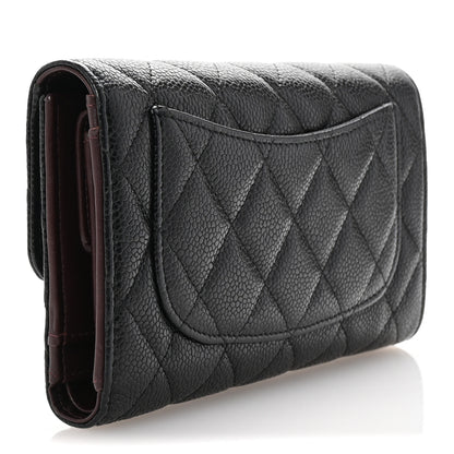 Chanel Caviar Quilted Large Flap Wallet Black 3 of 8