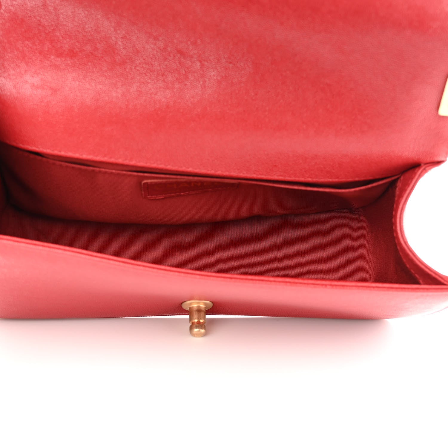 Chanel Caviar Quilted Medium Boy Flap Red 5 of 10