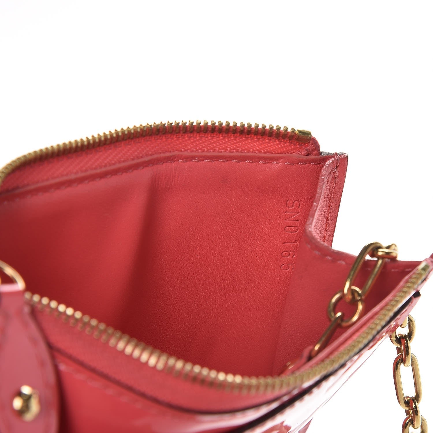Louis Vuitton Vernis Key Pouch Rose Litchi 7 of 8