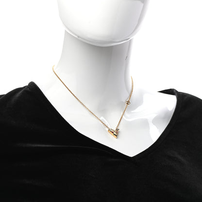 Louis Vuitton Swarovski Essential V Necklace Multicolor Gold 2 of 6