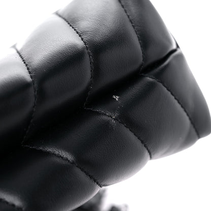 Saint Laurent Calfskin Y Quilted Monogram Monochrome Small Loulou Chain Satchel Black 21 of 21