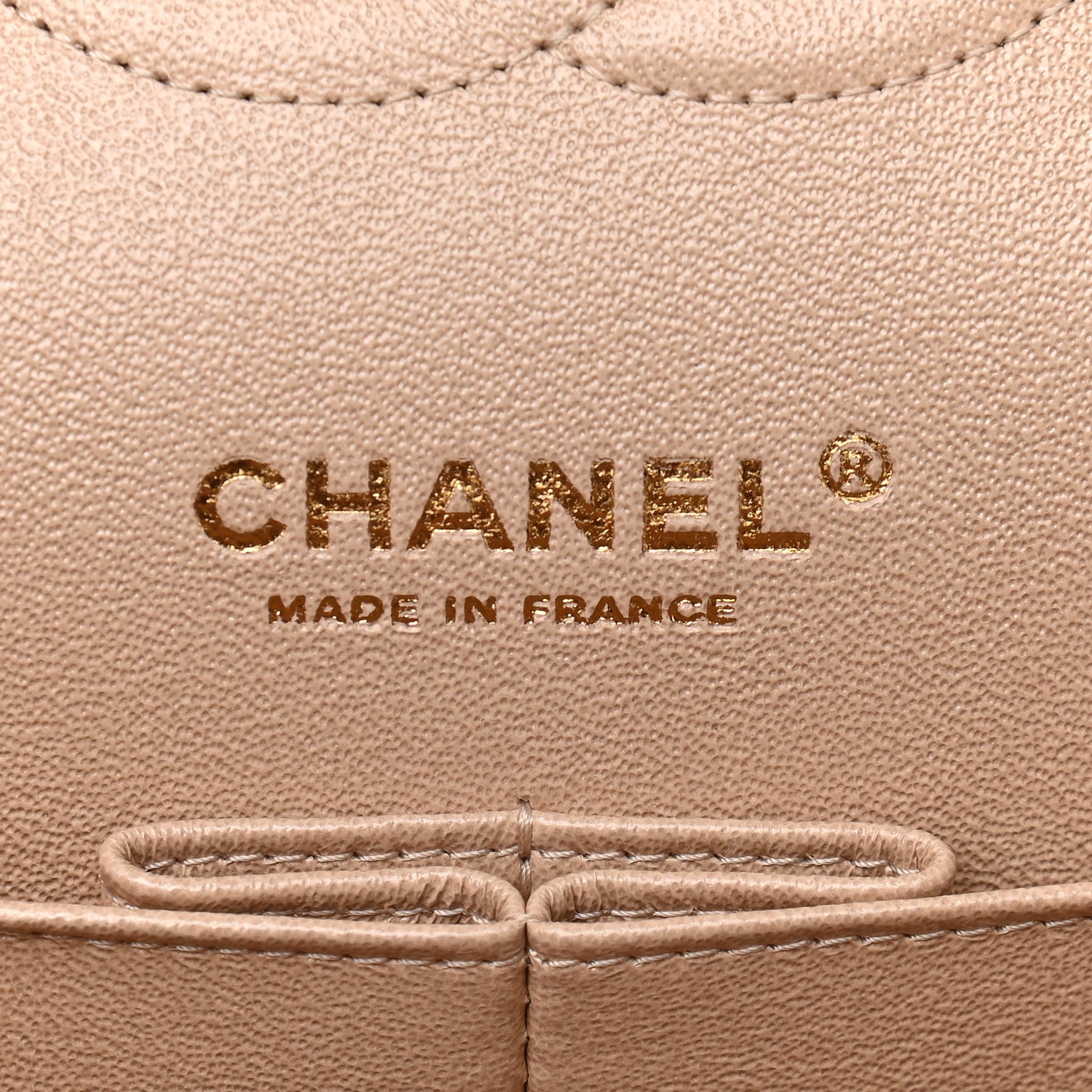 Chanel Iridescent Calfskin Quilted Medium Double Flap Dark Beige 5 of 8