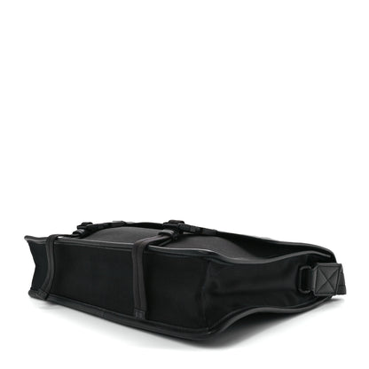 Bottega Veneta Canvas Calfskin Intrecciato Messenger Black 10 of 12
