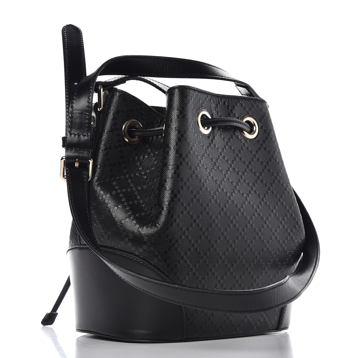 Gucci Bright Diamante Small Bucket Bag Black 3 of 8