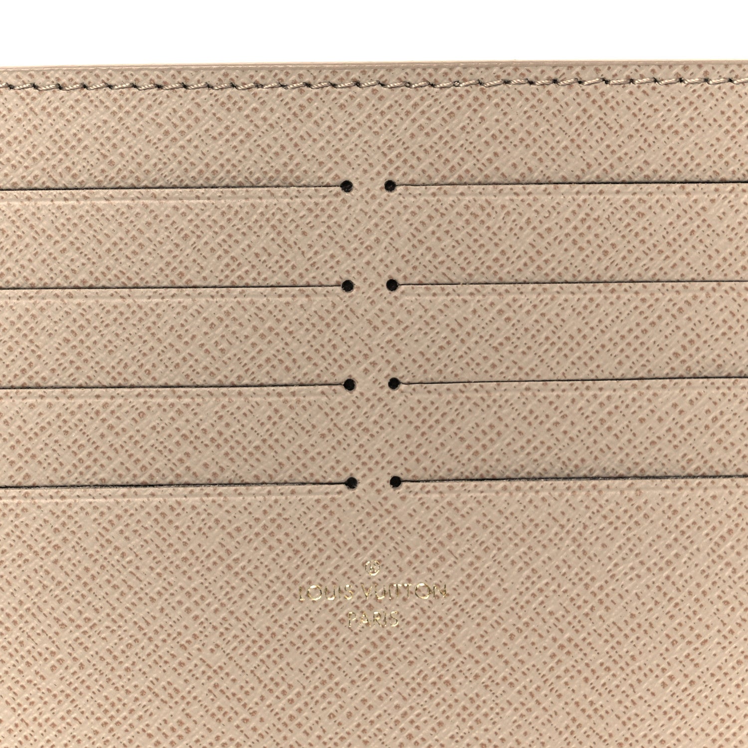 Louis Vuitton Calfskin Felicie Chain Wallet Card Holder Insert Tourterelle 7 of 7