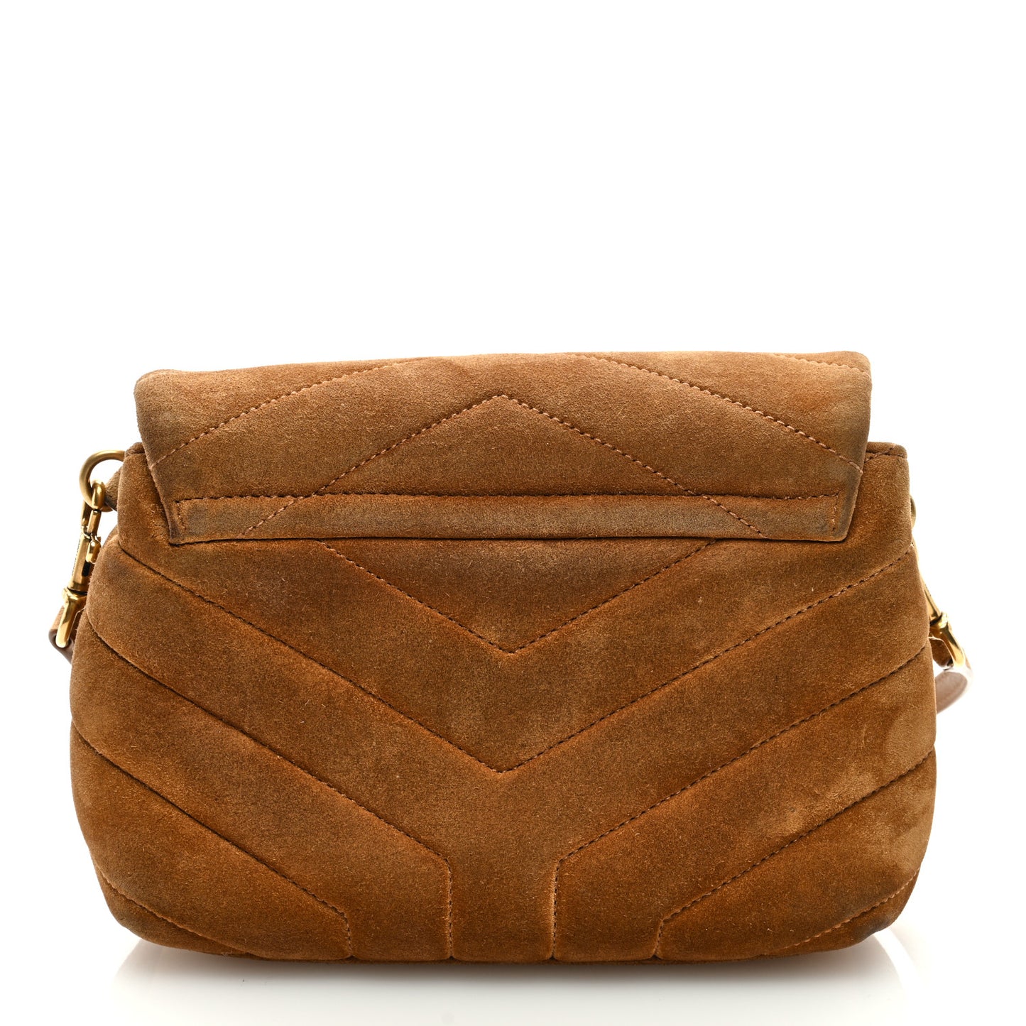 Suede Toy Loulou Shoulder Bag Cinnamon