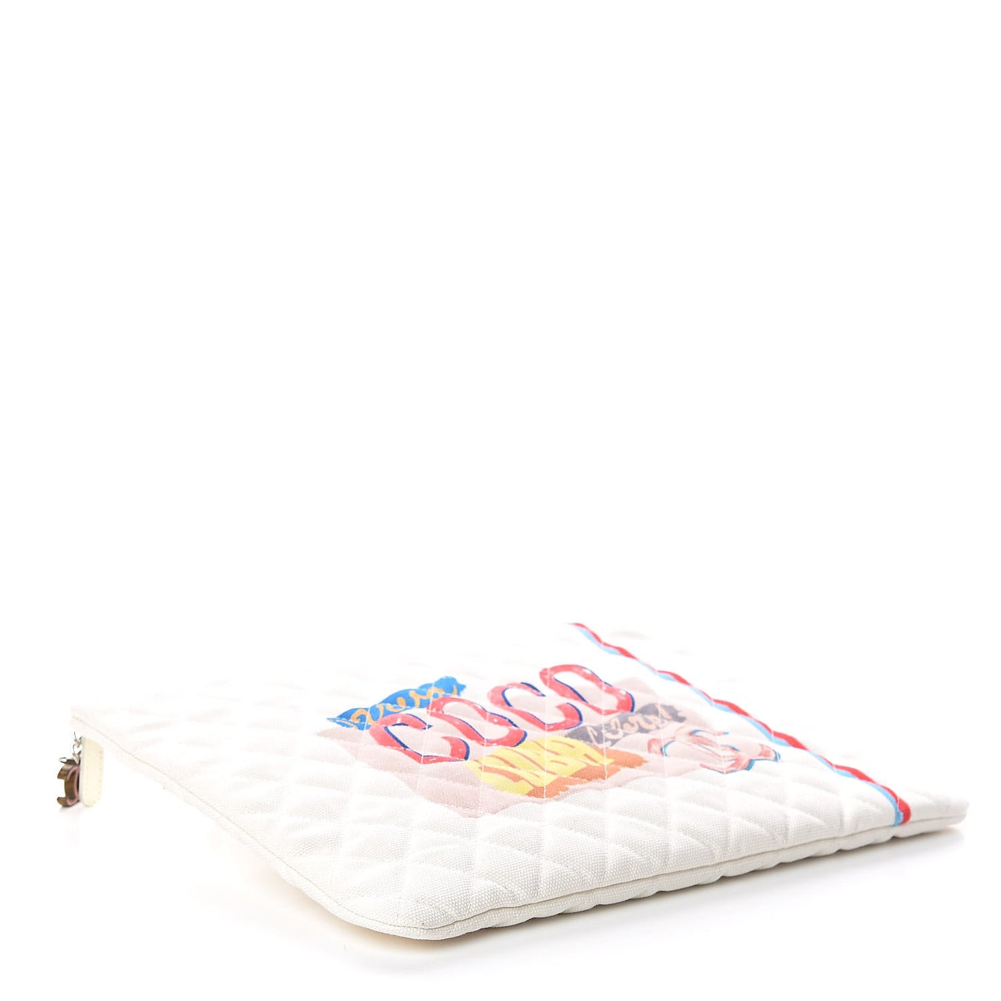 Canvas Large Coco Cuba Cosmetic Case Yellow Turquoise