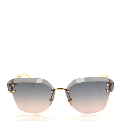 Louis Vuitton Metal Rimless LV Jewel Cat Eye Sunglasses Z1626U Gradient Blue 2 of 7