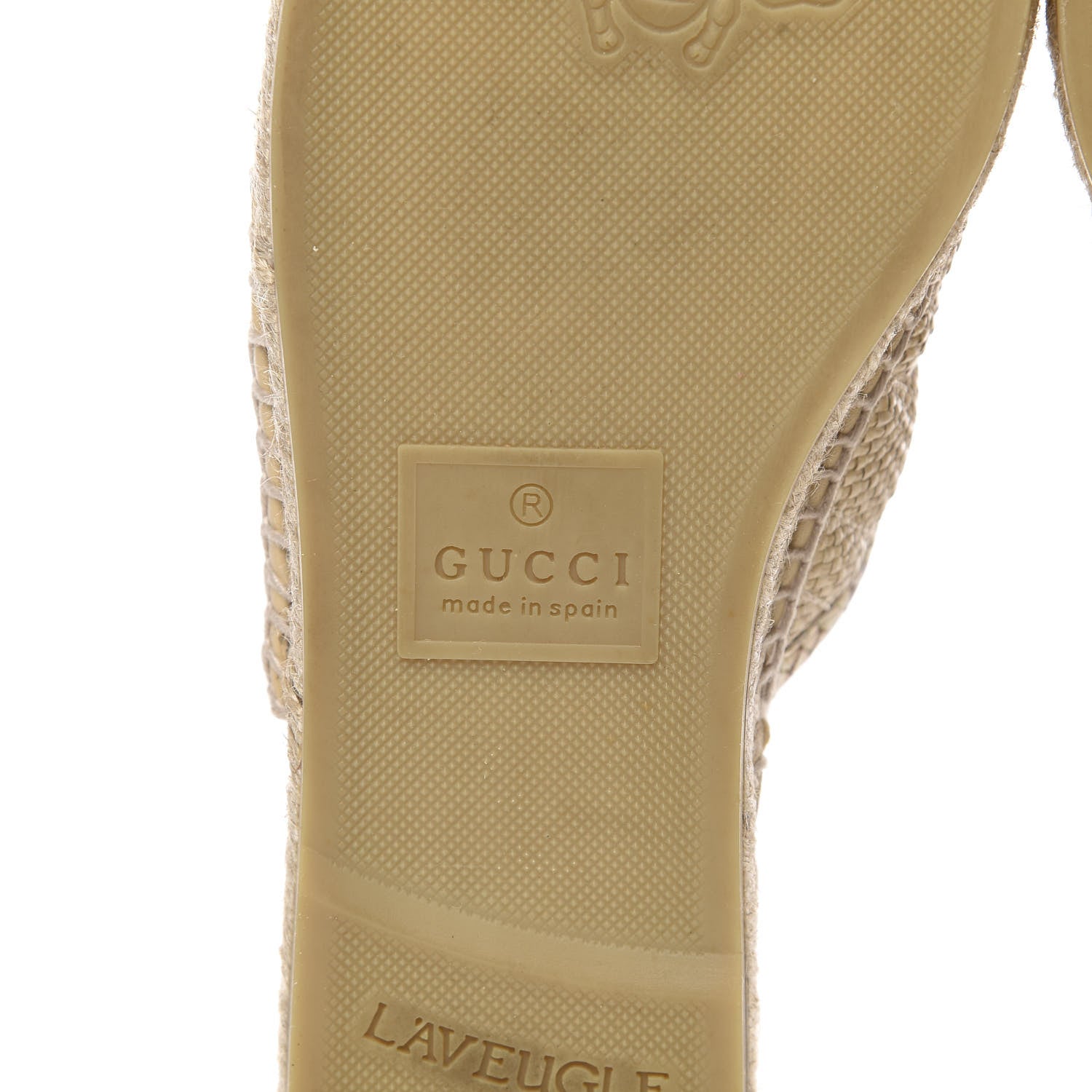 Gucci Straw Elaphe Matelasse GG Marmont Espadrille Slippers 37 Natural Cream Brown 6 of 11