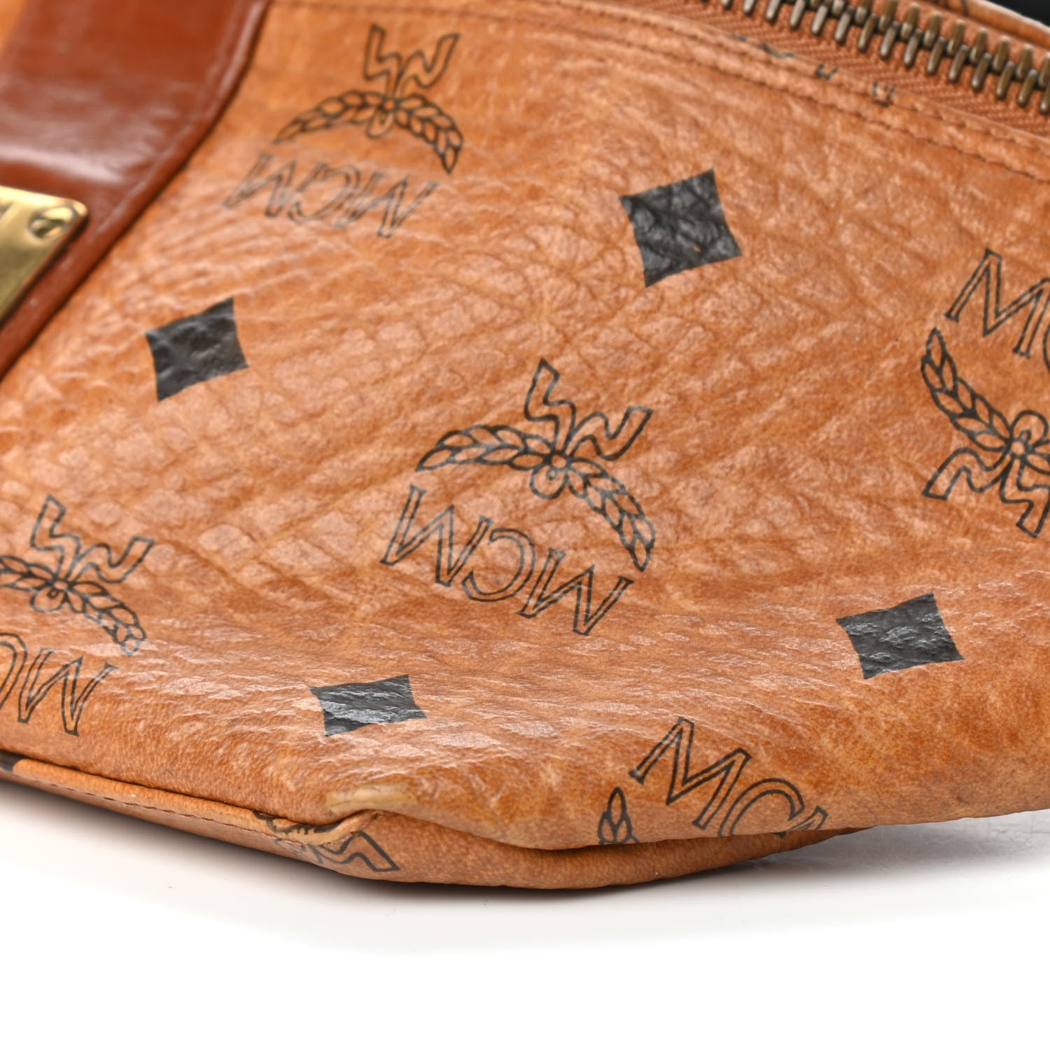 MCM Visetos Belt Bag Cognac 8 of 9