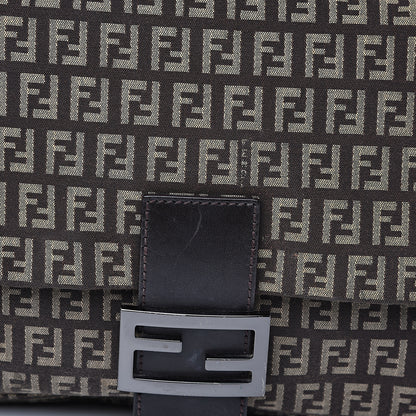 Fendi Zucchino Vitello Mama Baguette Testa di Moro Beige 10 of 11