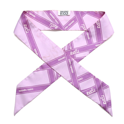 Hermes Silk Bolduc Twilly Purple 1 of 5
