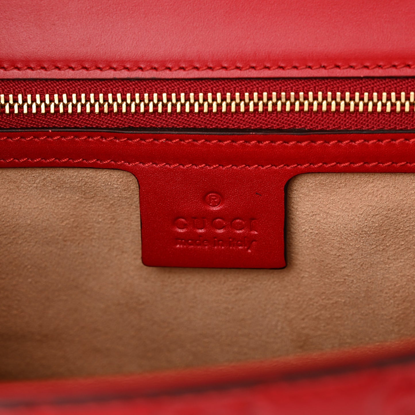 Guccissima Medium Padlock Shoulder Bag Hibiscus Red