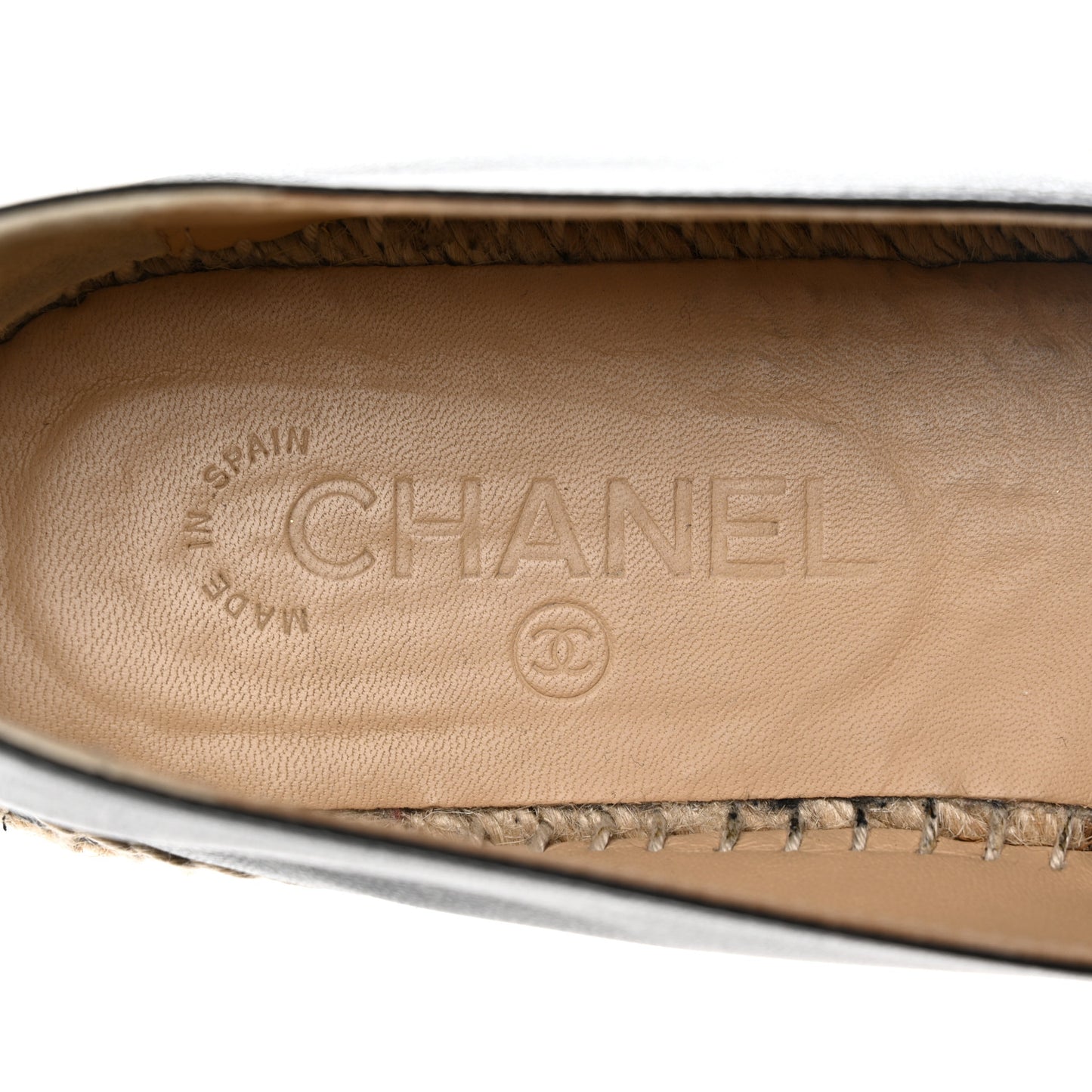 Lambskin CC Espadrilles 40 Black