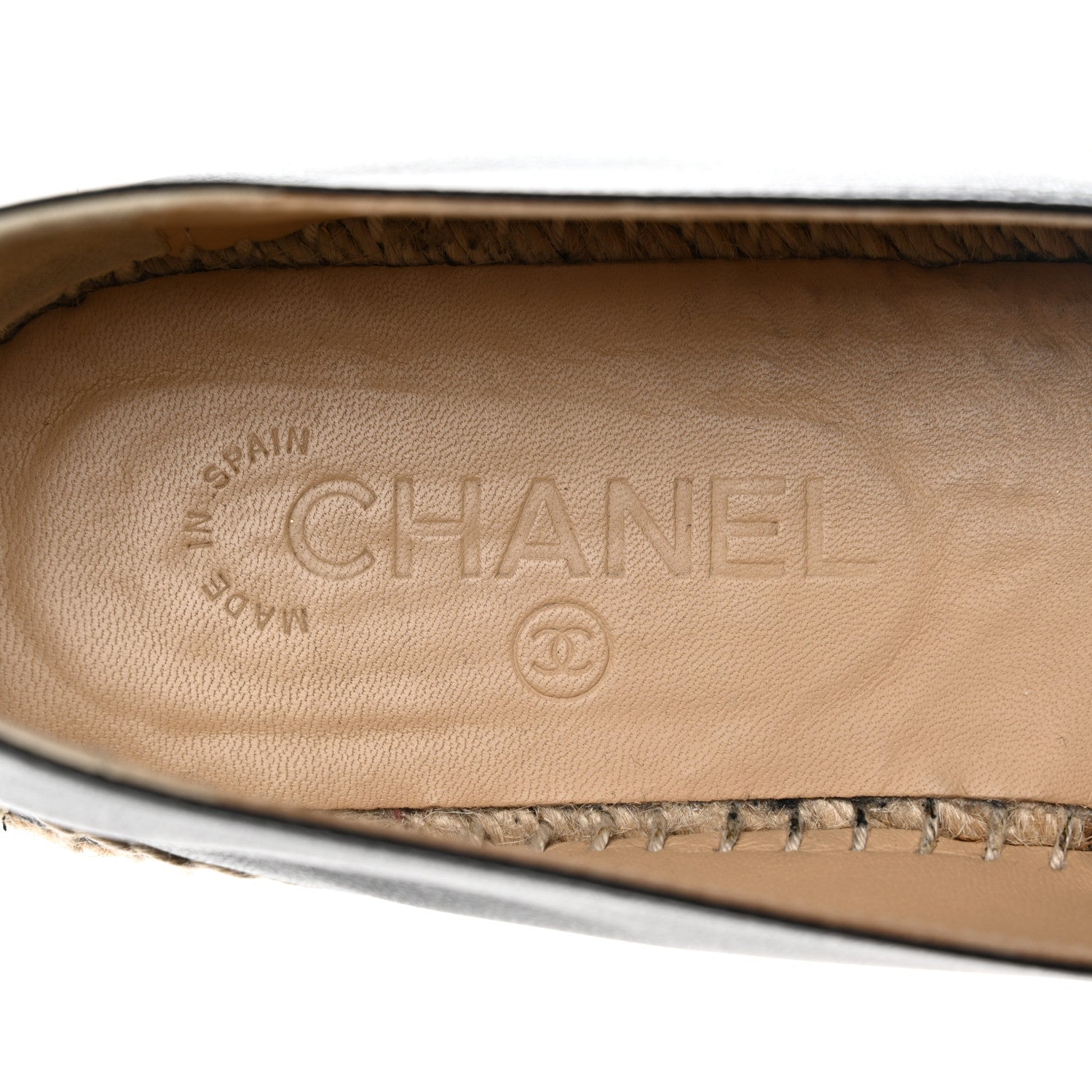 Chanel Lambskin CC Espadrilles 40 Black 9 of 15