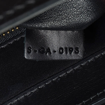 Celine Textured Calfskin and Suede Mini Tri-Color Luggage Black 7 of 9