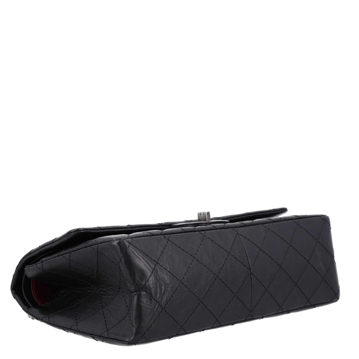 Aged Calfskin Quilted 2.55 Reissue 226 Flap Black