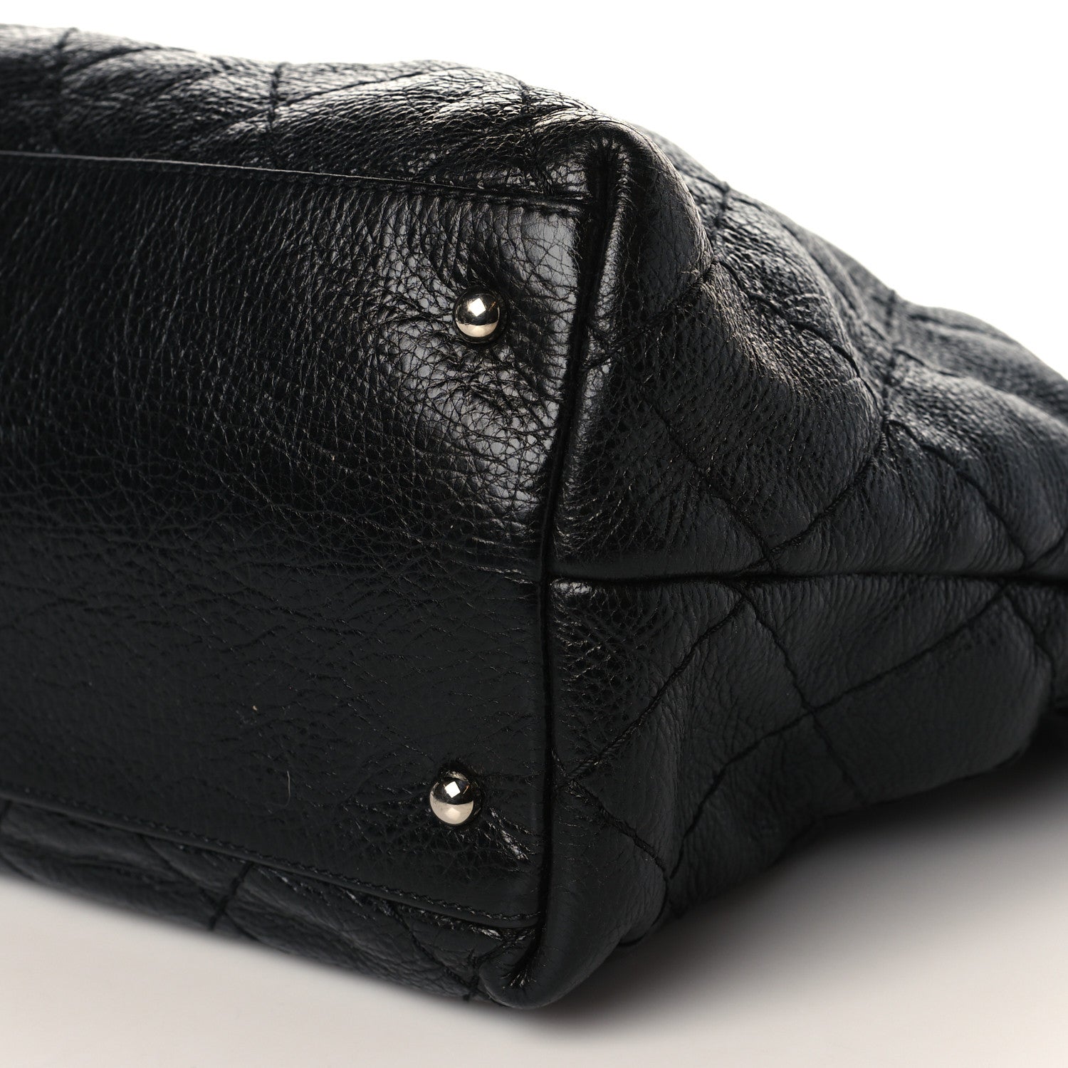 Chanel Glazed Calfskin Large On The Road Tote Black 9 of 9
