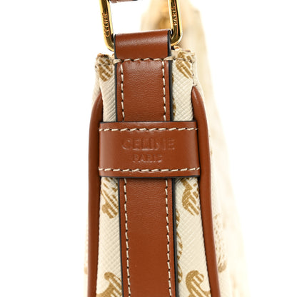Celine Canvas Calfskin Mini Ava Triomphe Shoulder Bag White 5 of 10