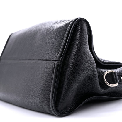 Alexander McQueen Pebbled Calfskin Mini Skull Padlock Zip Around Tote Black 10 of 15