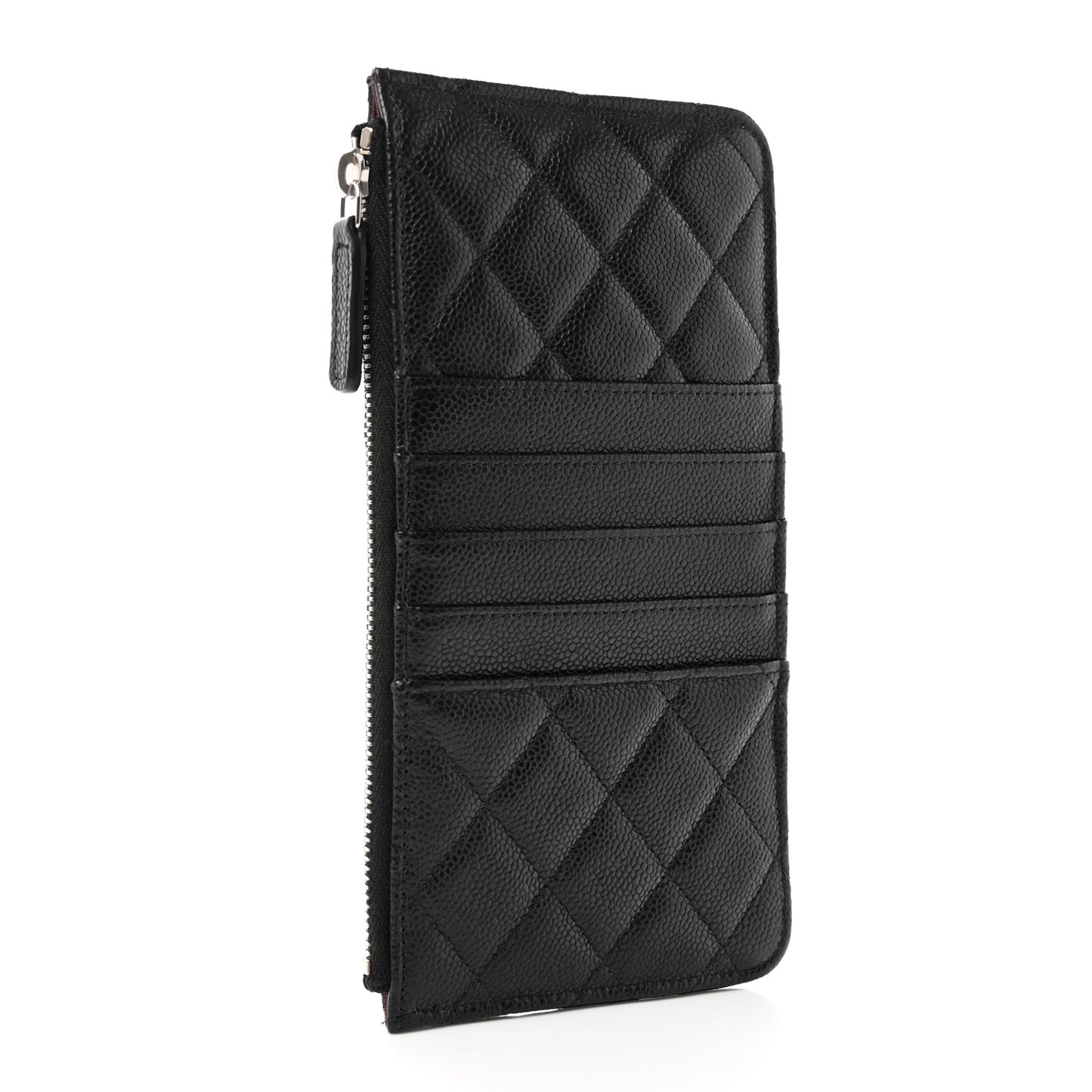Caviar Quilted Classic iPhone Pouch Black