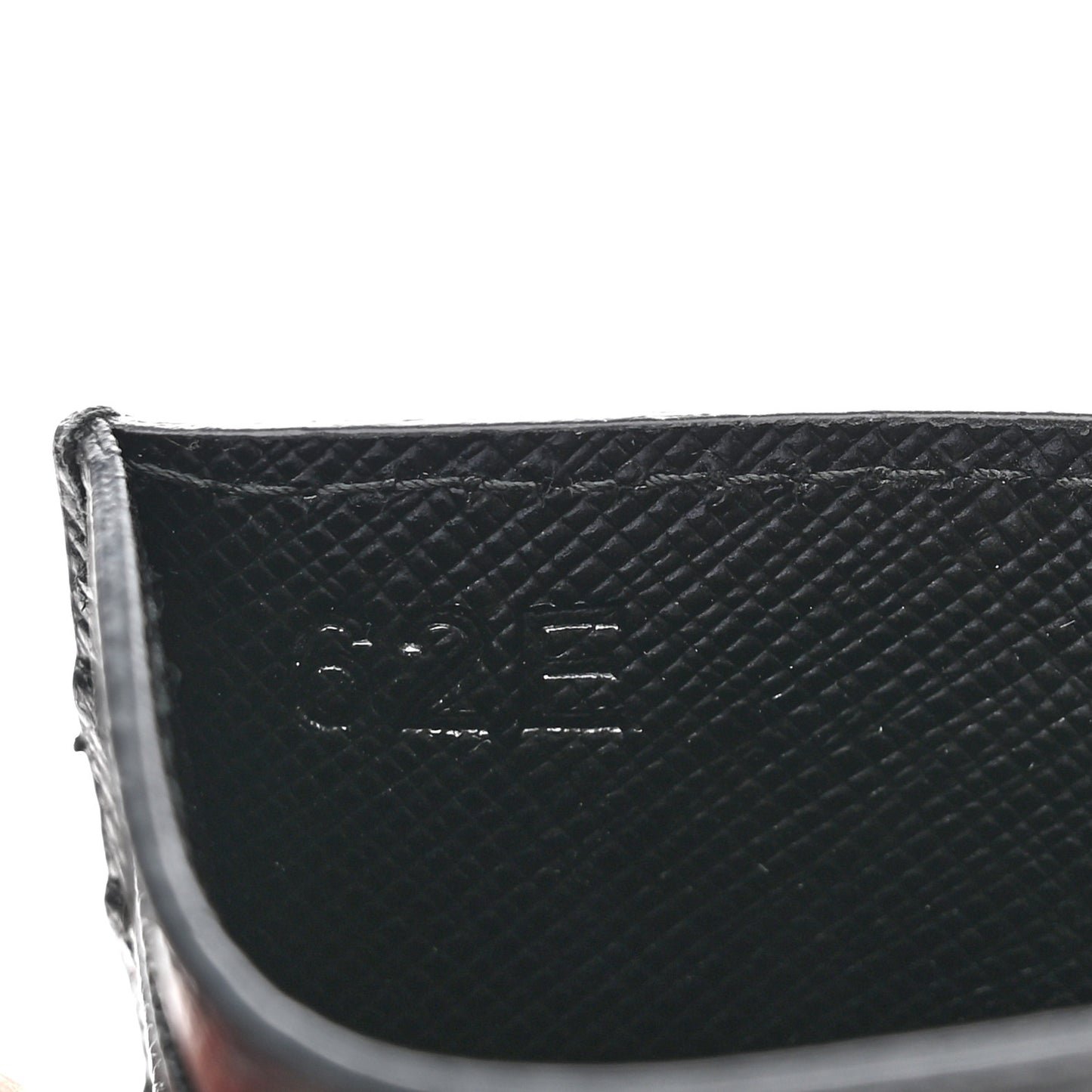 Saffiano Triangle Card Case Black