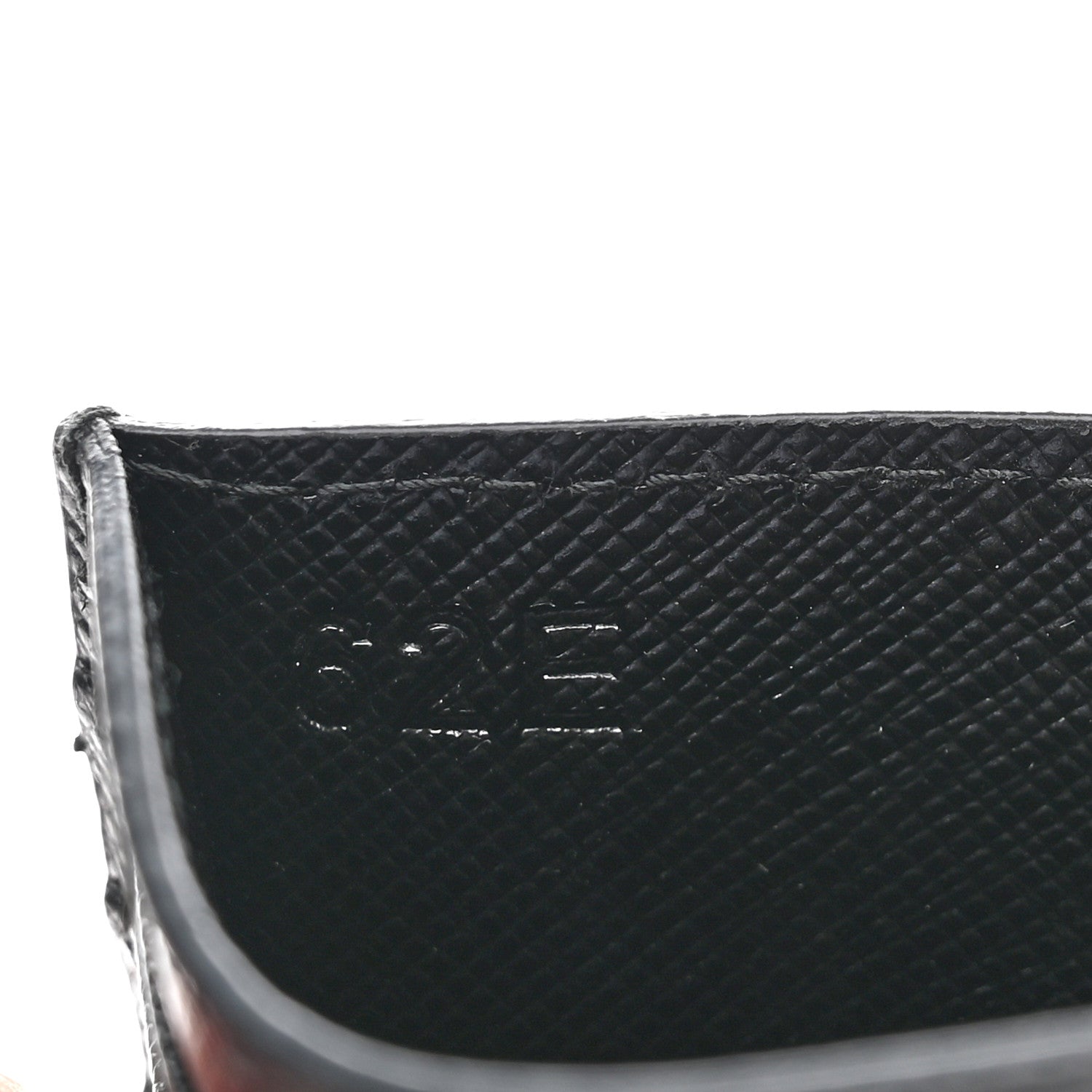 Prada Saffiano Triangle Card Case Black 7 of 7