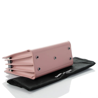 Saint Laurent Calfskin Embossed Python Baby Sac De Jour Powder Pink 4 of 7