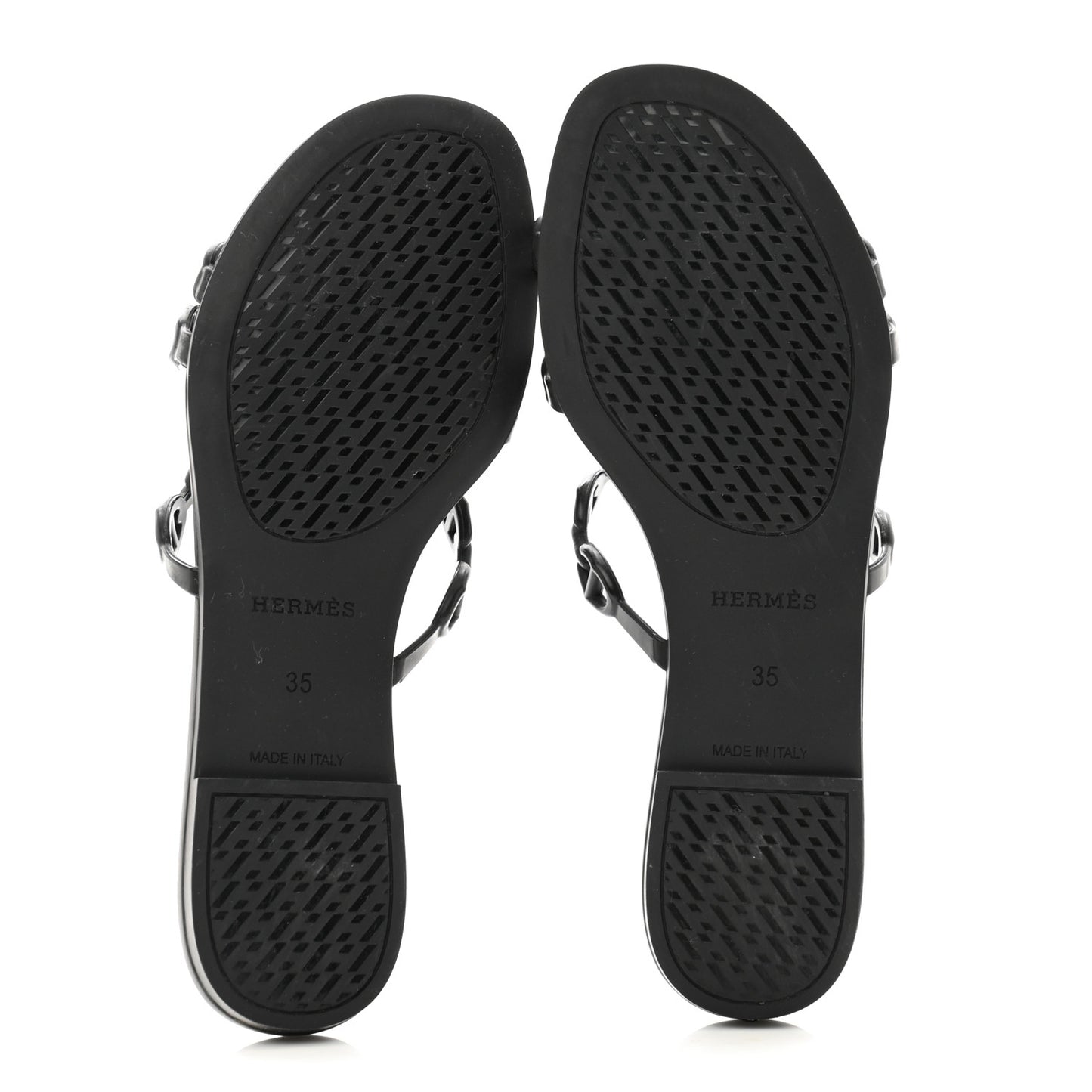 Rubber Chaine d'Ancre Rivage Sandals 35 Black